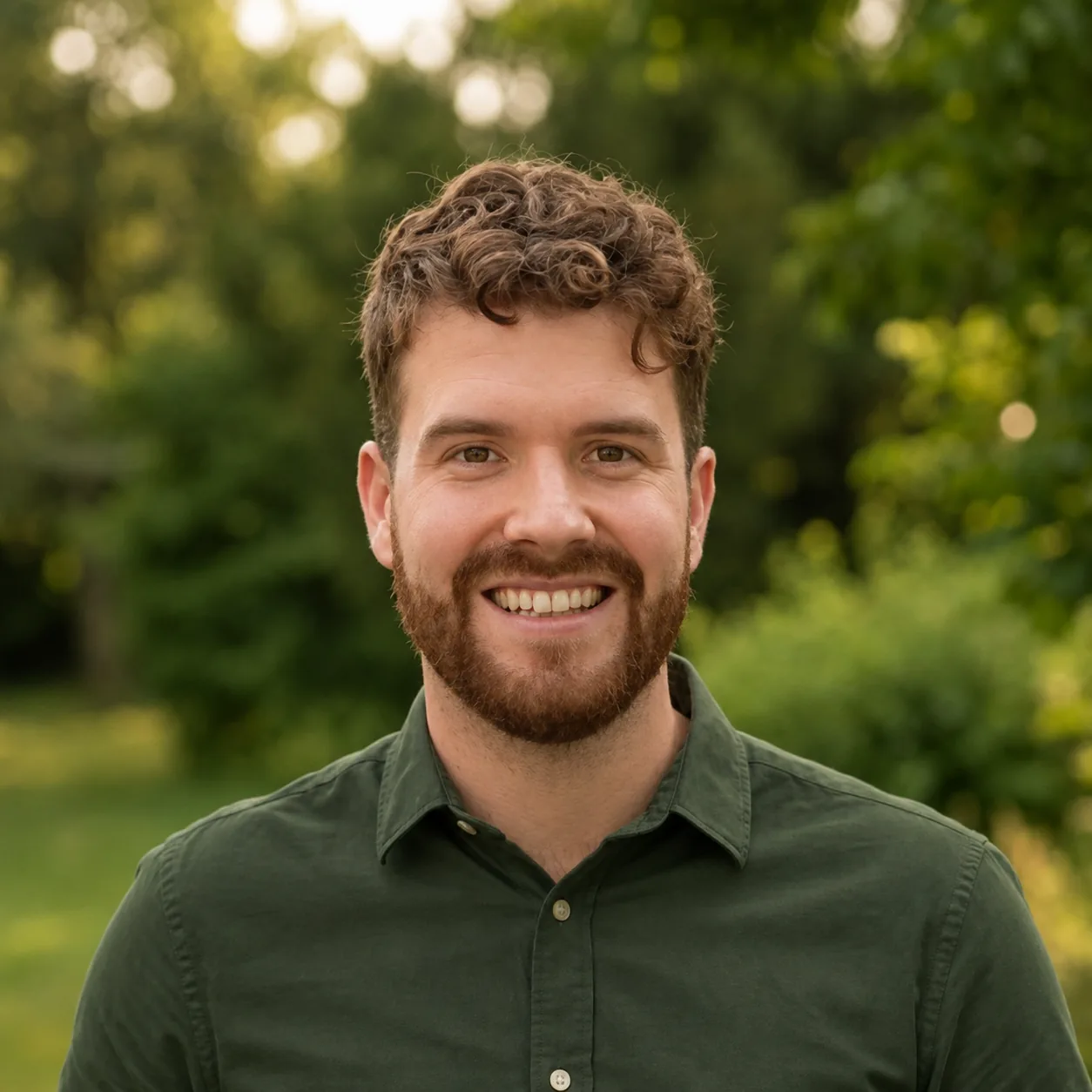 Adam, founder of Tenderco, photographed outdoors